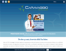 Tablet Screenshot of caravaggio.it